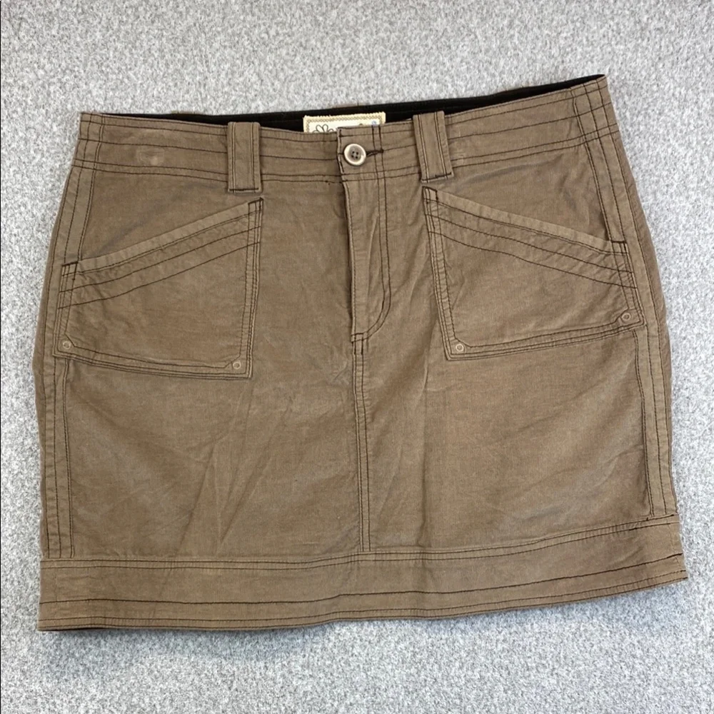 Aventura corduroy pencil skirt size 12 organic cotton gorpcore y2k sustainable